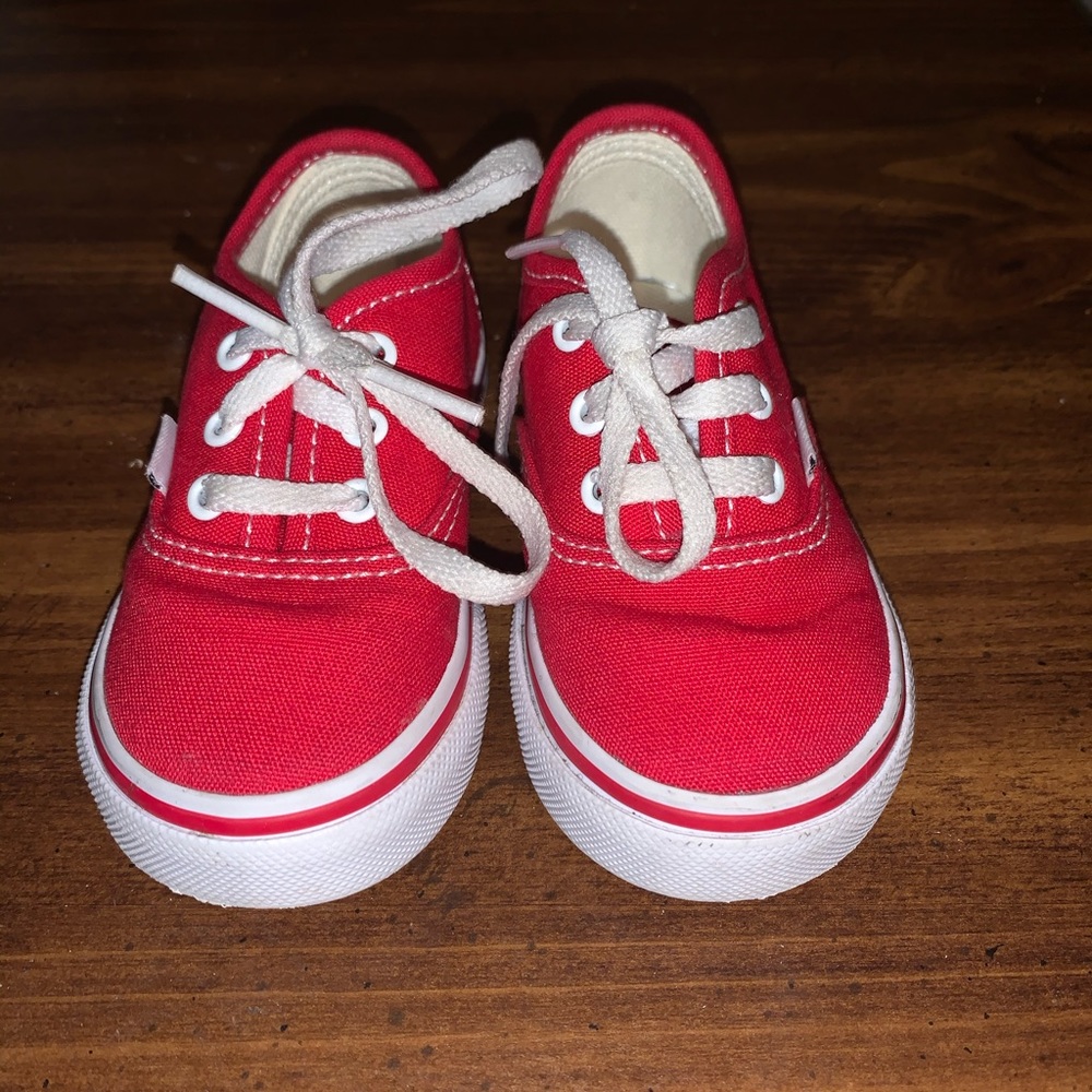 Red toddler vans